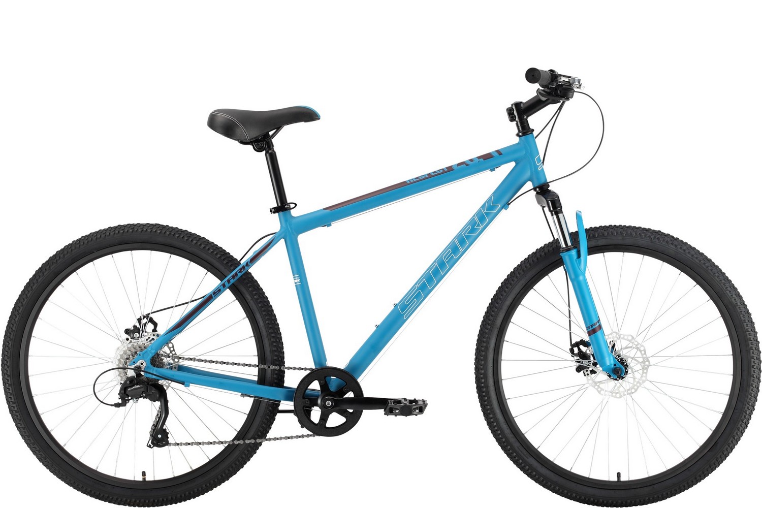 Горный велосипед Stark Respect 26.1 D Microshift, год 2022, цвет Синий-Черный, ростовка 18