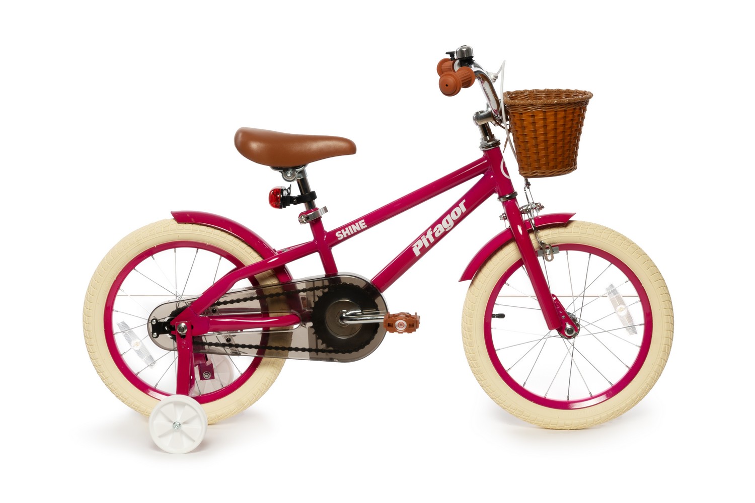 Детский велосипед Pifagor Shine 16, год 2023, цвет Розовый