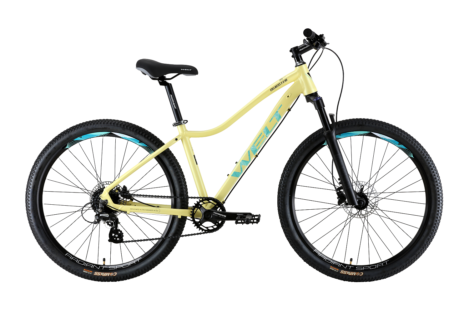 фото Женский велосипед welt edelweiss 2.0 hd 27, год 2023, цвет фиолетовый, ростовка 16