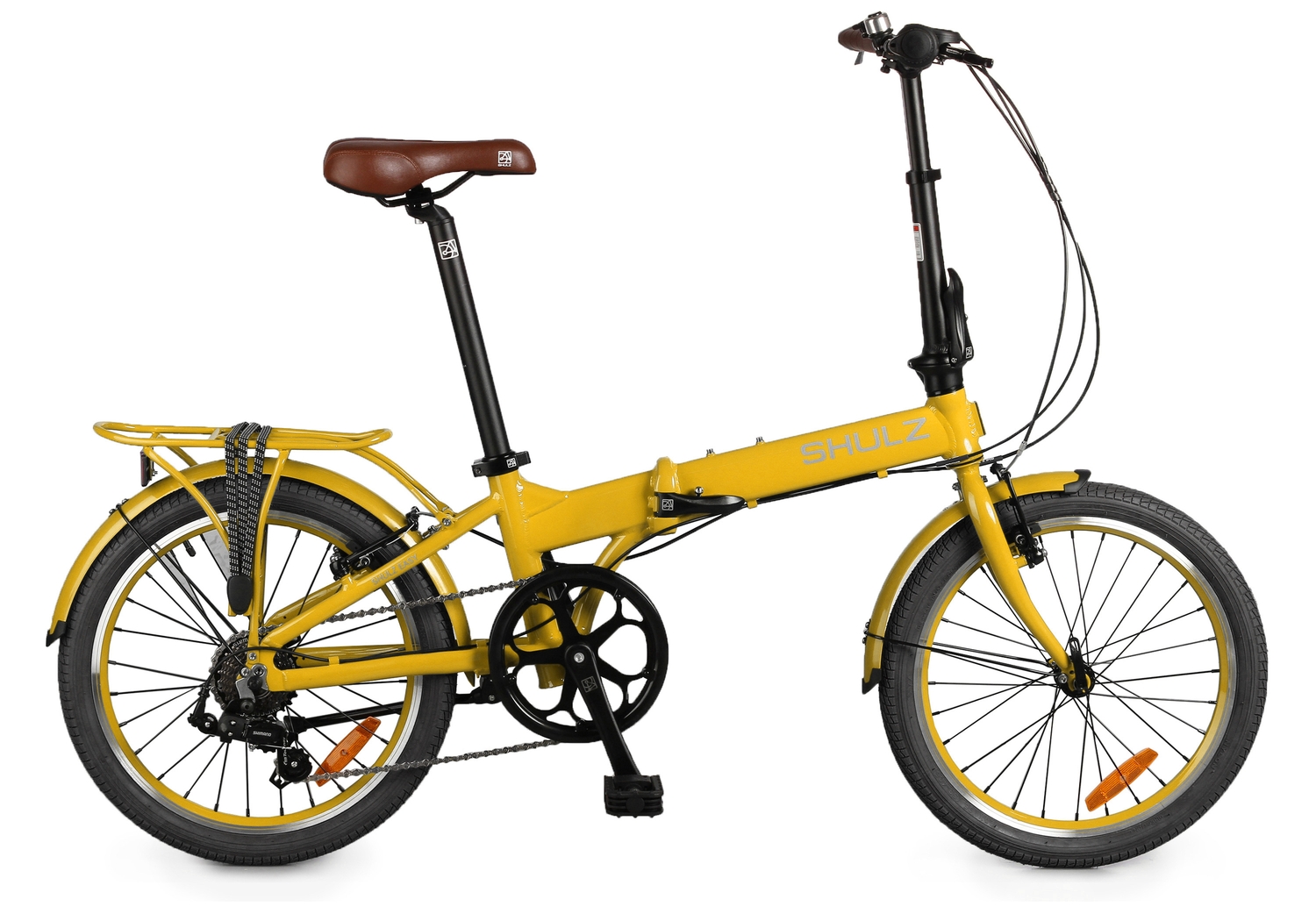 Складной велосипед Shulz Easy 8, год 2023, цвет Желтый