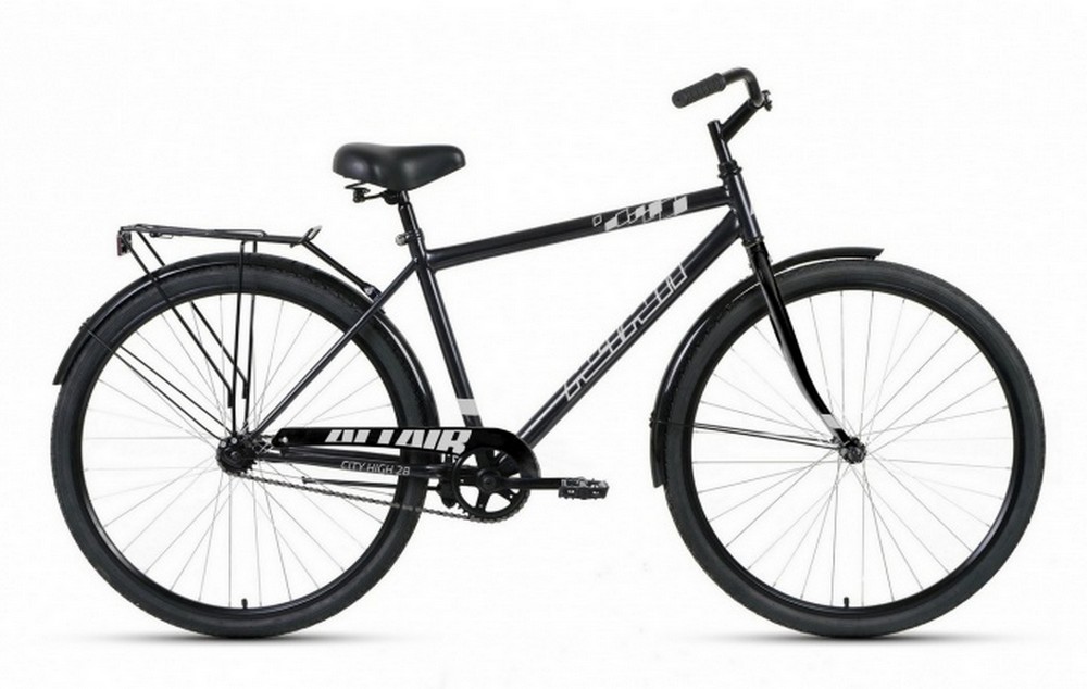Дорожный велосипед Altair City 28 high, год 2023, цвет Черный-Серебристый, ростовка 19