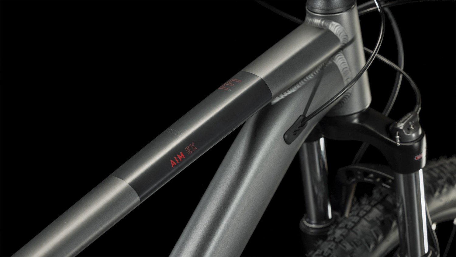Горный велосипед Cube Aim EX 29, год 2023, цвет Серебристый-Красный, ростовка 18
