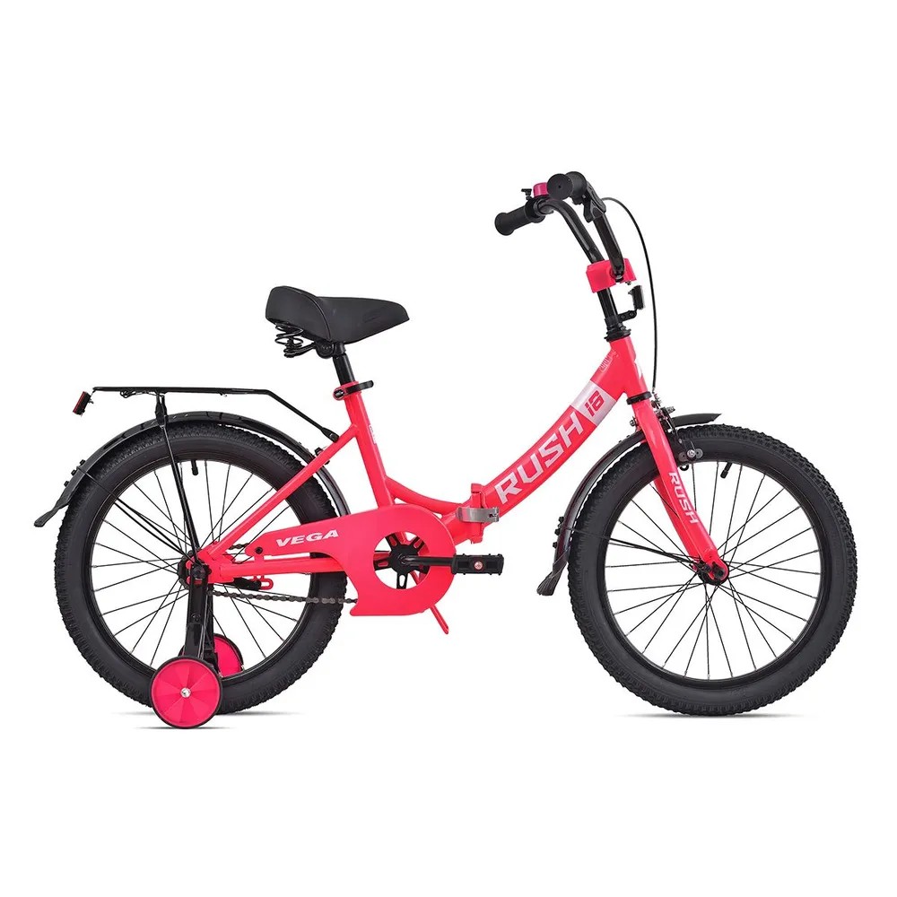 Детский велосипед Rush Hour Vega 180, год 2023, цвет Розовый