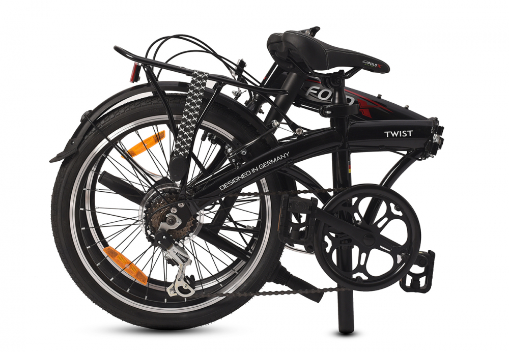 Складной велосипед Foldx FoldX Twist, год 2023, цвет Черный
