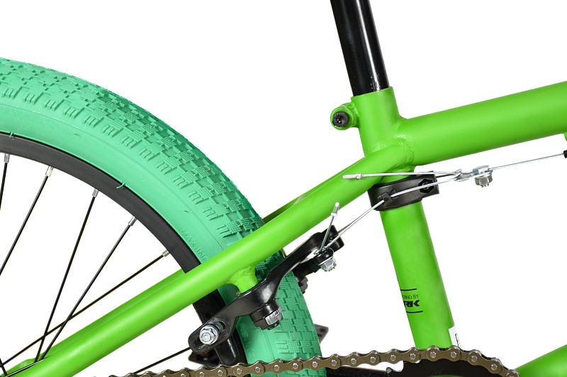 Экстремальный велосипед Stark Madness BMX 1, год 2023, цвет Зеленый-Оранжевый, ростовка 9