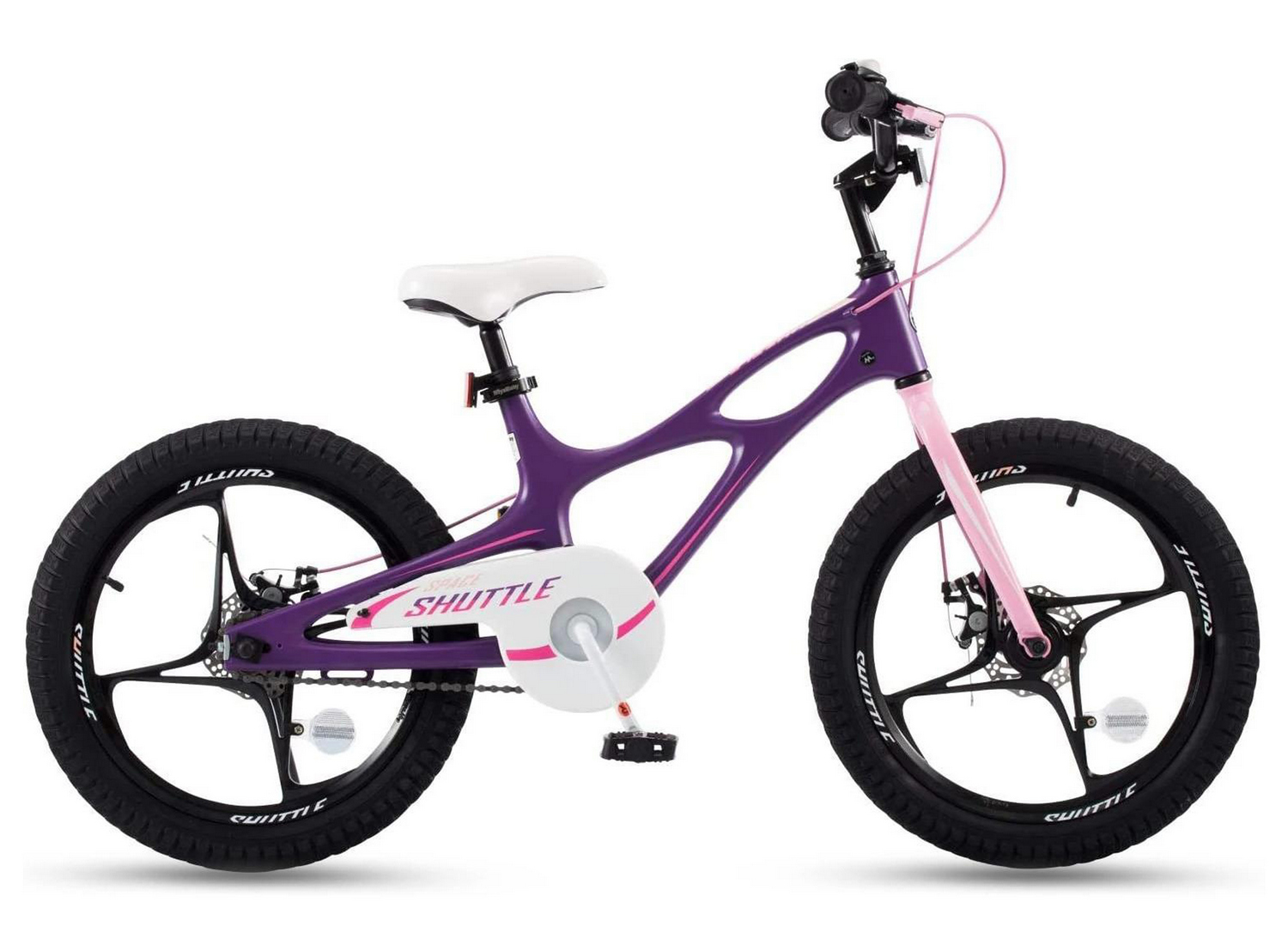 Детский велосипед Royal Baby Space Shuttle 18, год 2022, цвет Фиолетовый