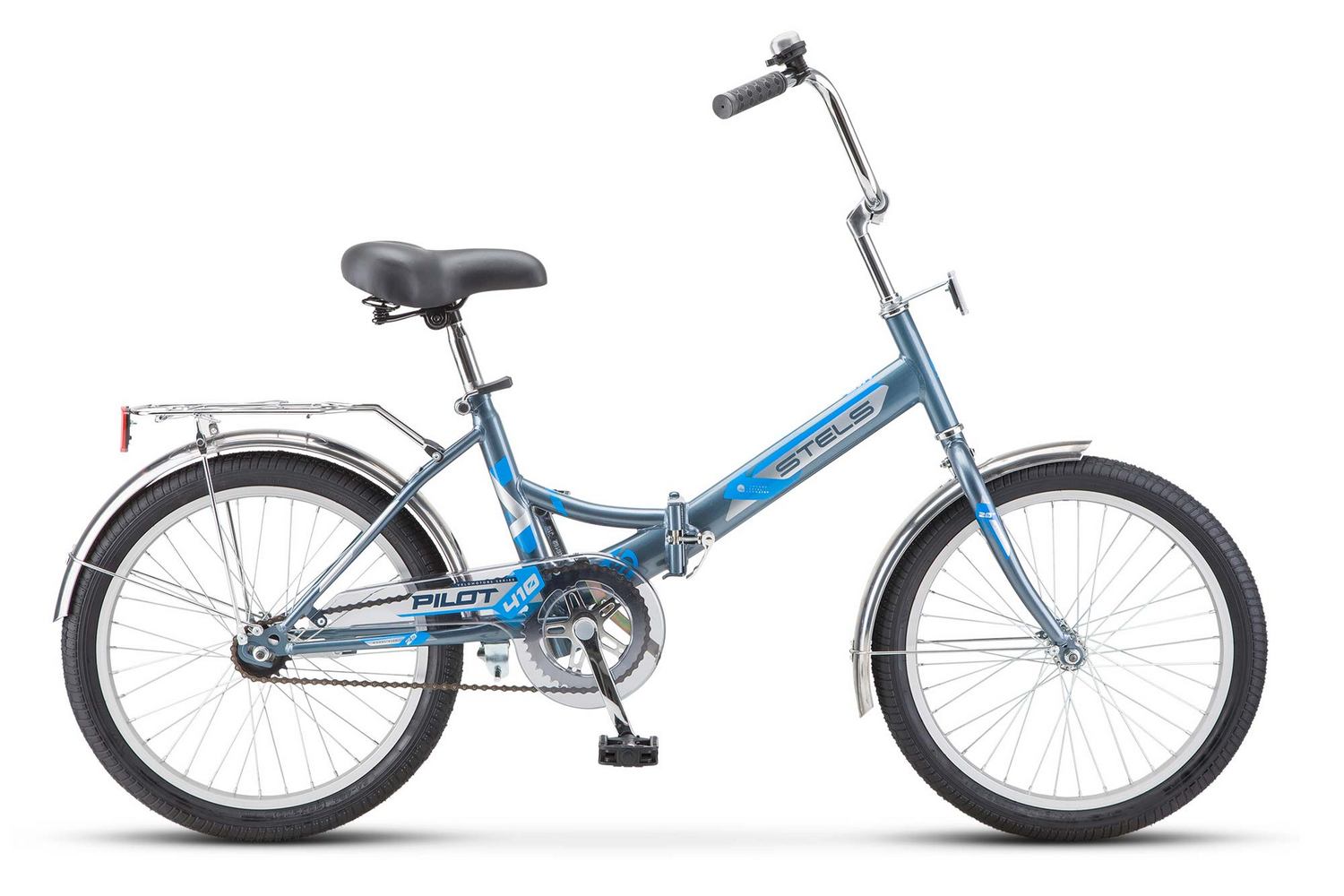 Складной велосипед Stels Pilot 410 20 Z010, год 2022, цвет Синий, ростовка 13.5