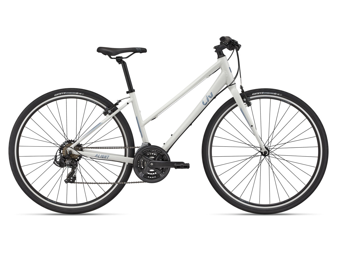 Женский велосипед Giant Alight 3, год 2022, цвет Белый, ростовка 16.5