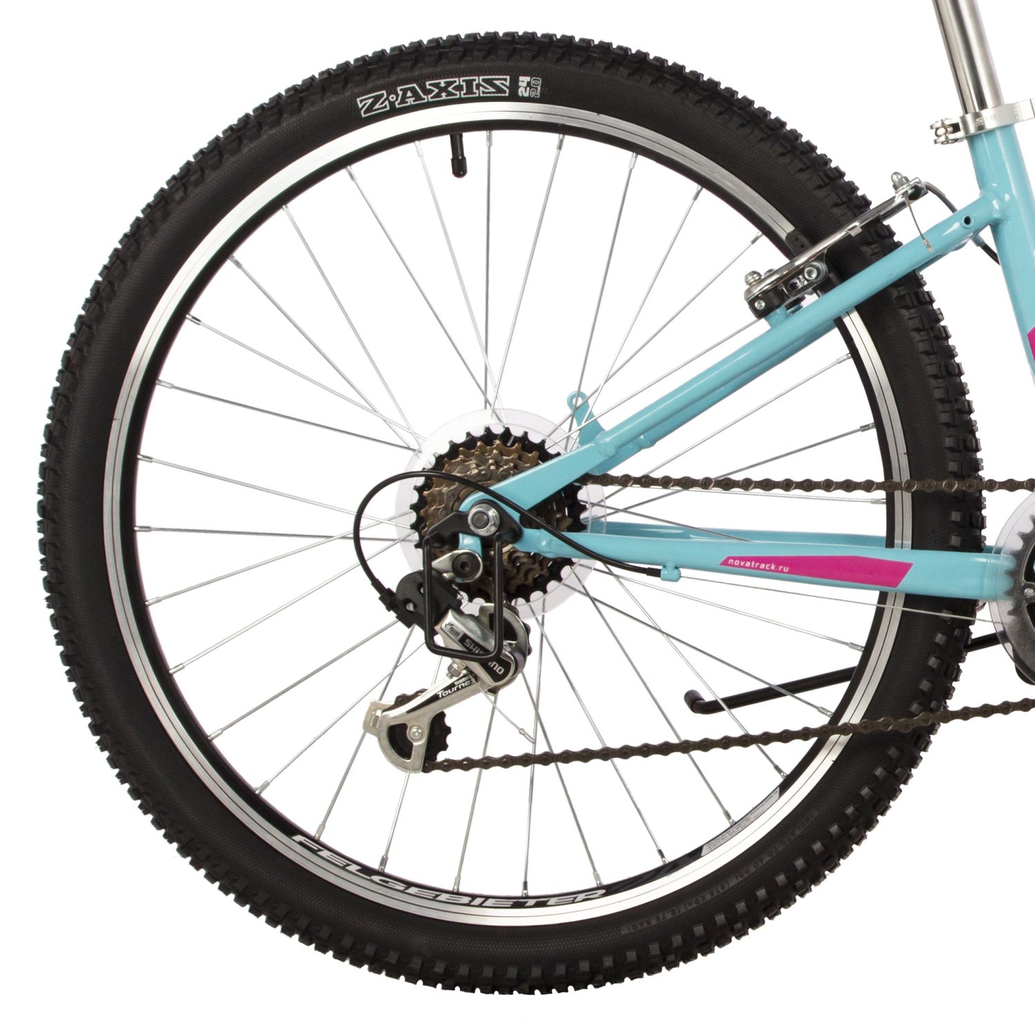 Подростковый велосипед Novatrack Jenny 24, год 2023, цвет Голубой, ростовка 12
