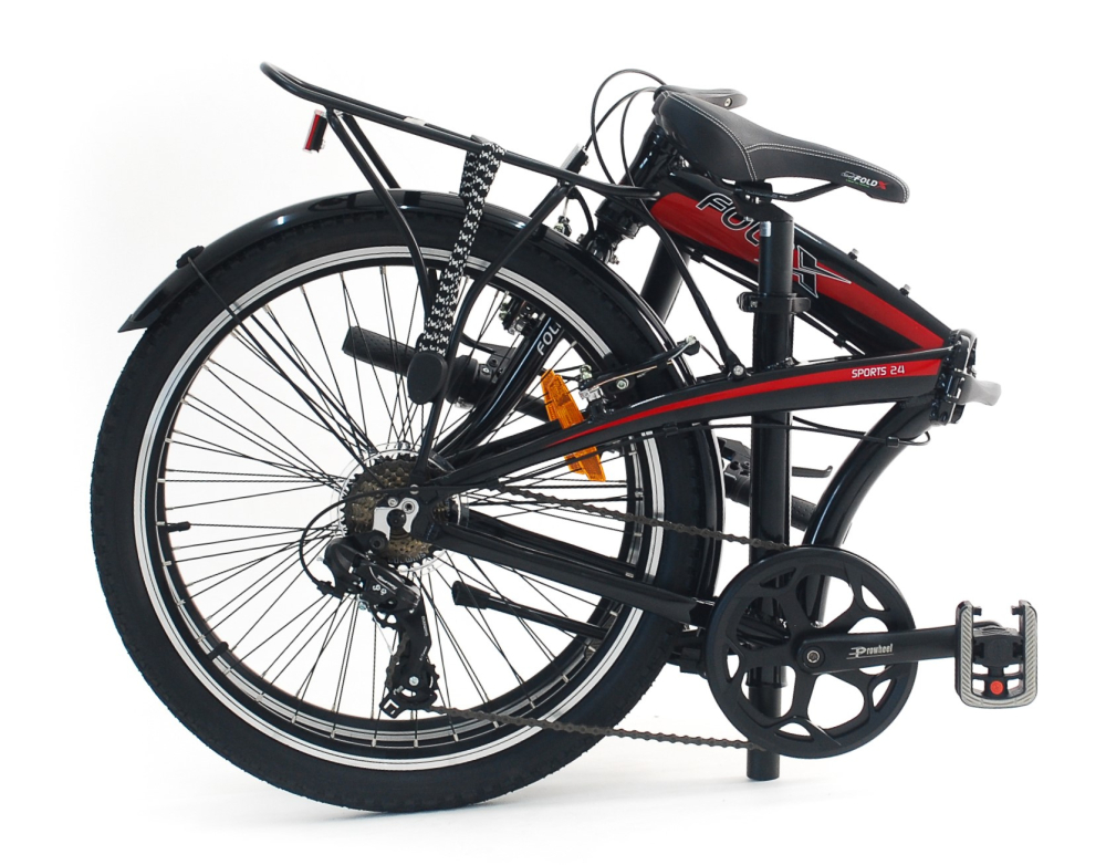 Складной велосипед Foldx FoldX Sports 24 7sp, год 2023, цвет Черный