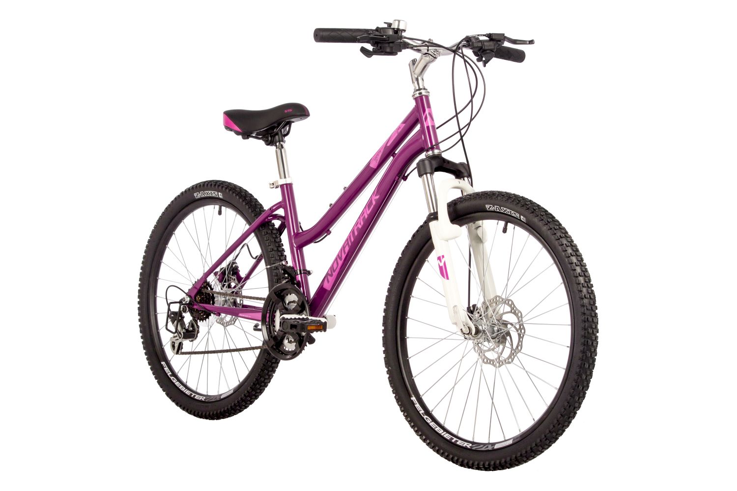 Подростковый велосипед Novatrack Jenny 24 Pro Disc, год 2023, цвет Красный, ростовка 14