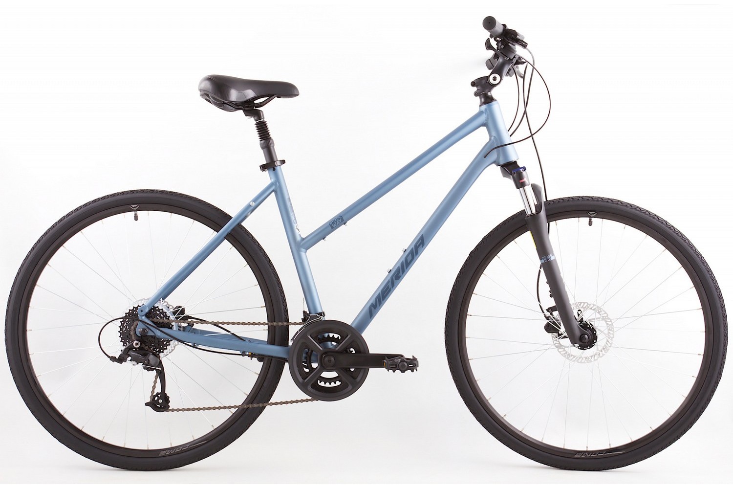 Женский велосипед Merida Crossway 50 Lady, год 2023, цвет Синий-Синий, ростовка 20