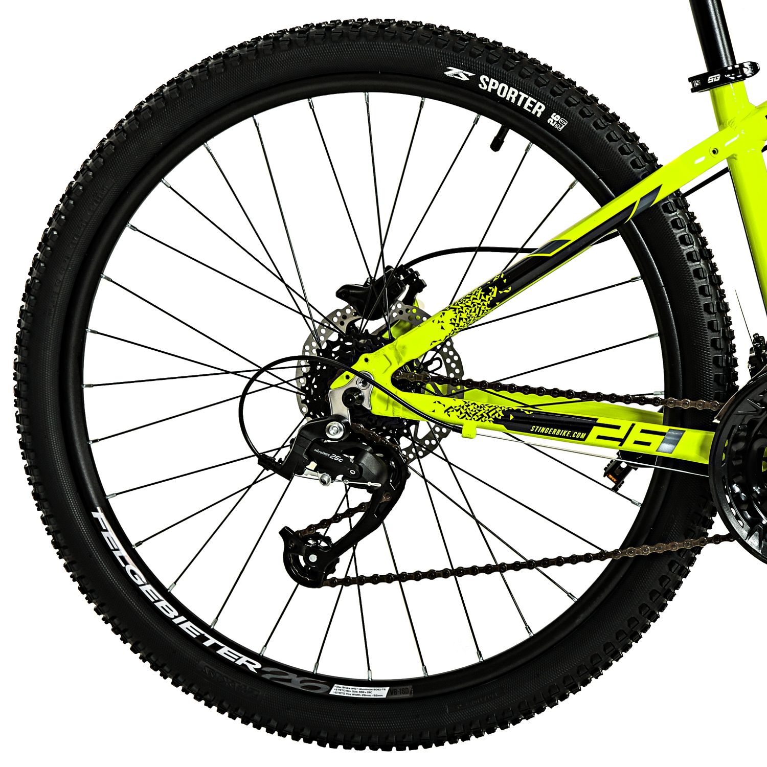 Горный велосипед Stinger Element Pro 26, год 2023, цвет Желтый, ростовка 14