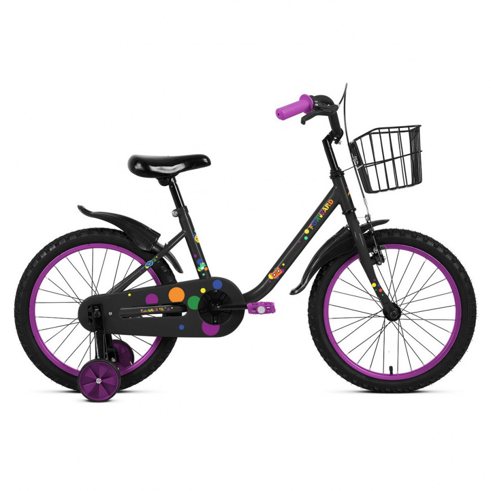 Детский велосипед Forward Barrio 16, год 2023, цвет Черный