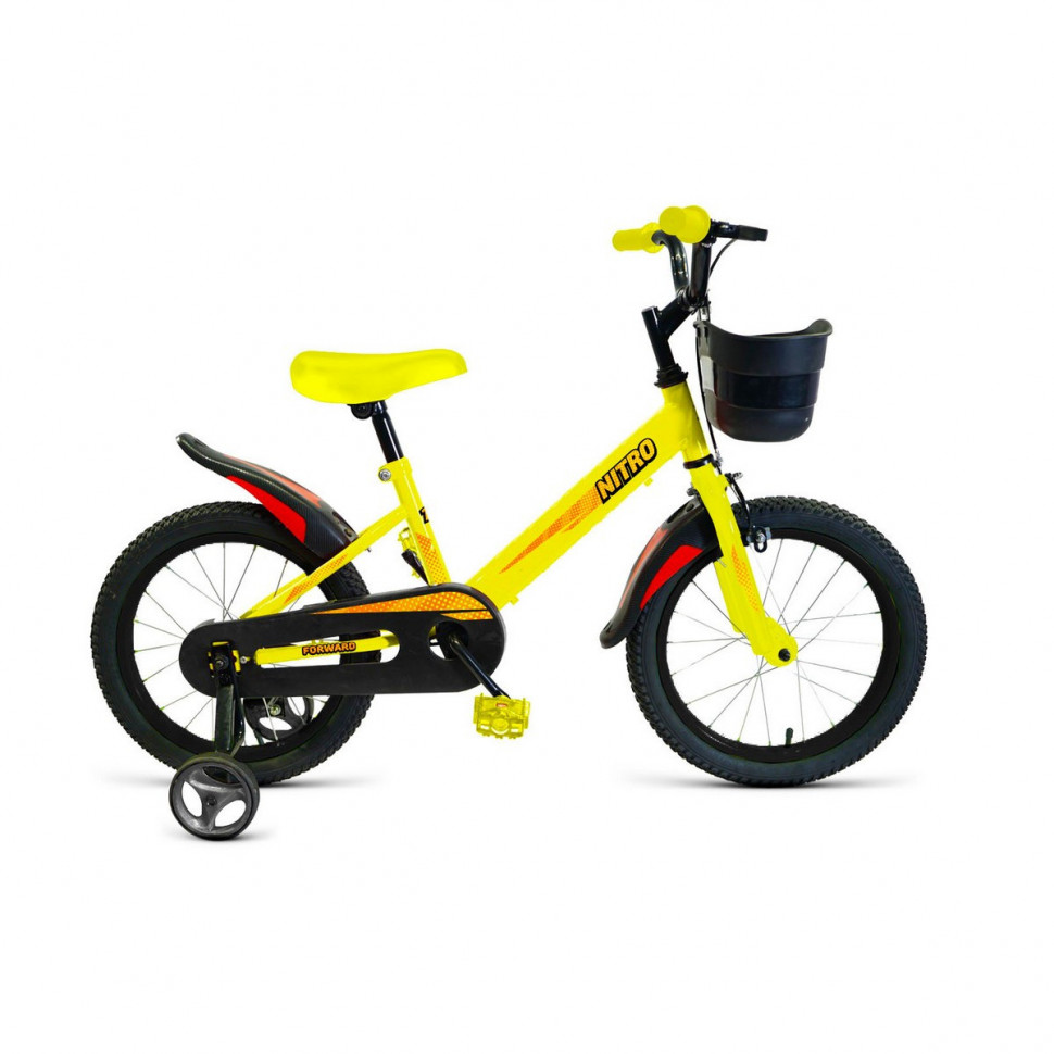фото Детский велосипед forward nitro 14, год 2023, цвет серебристый