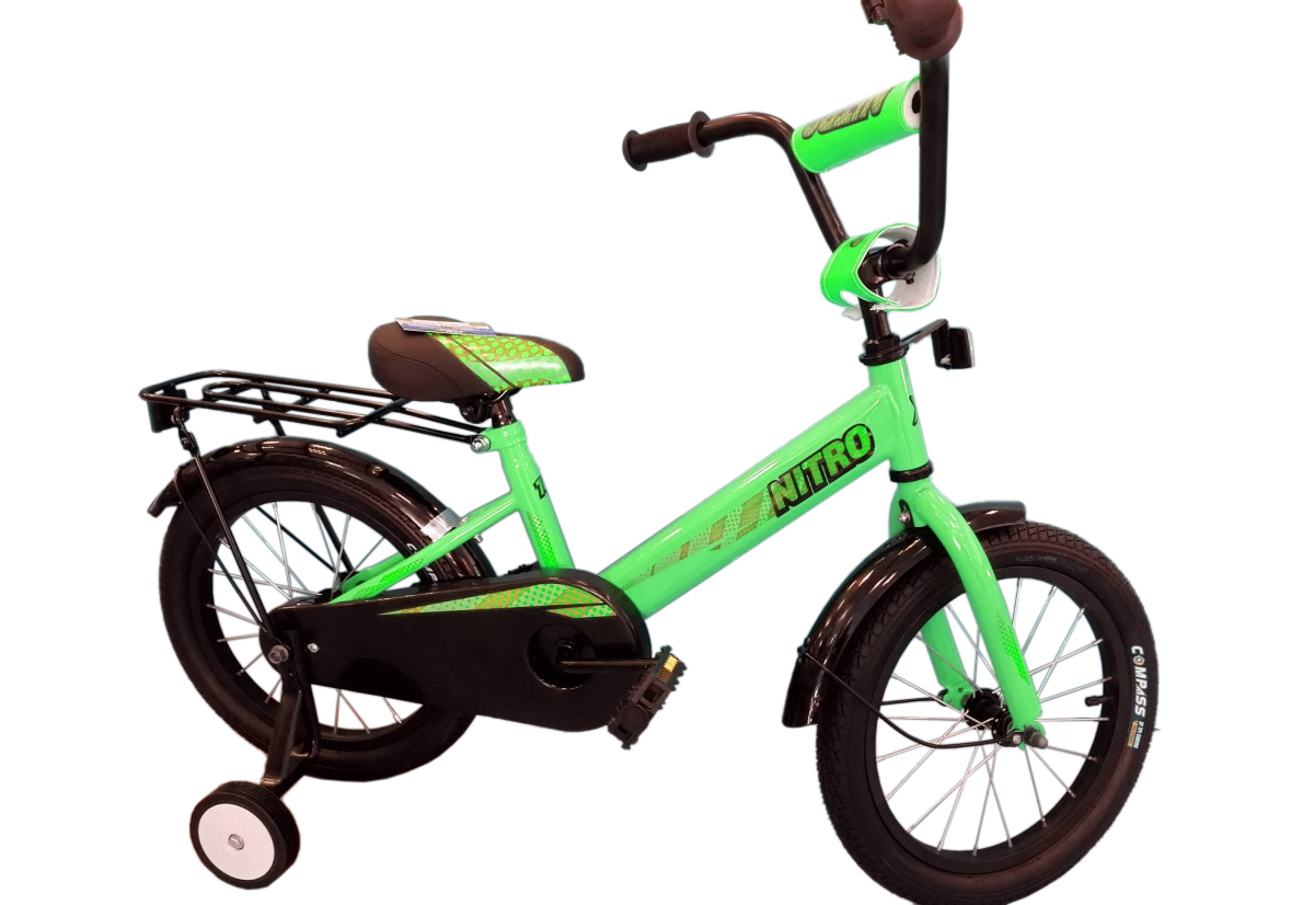 Детский велосипед Forward Nitro 18, год 2023, цвет Зеленый