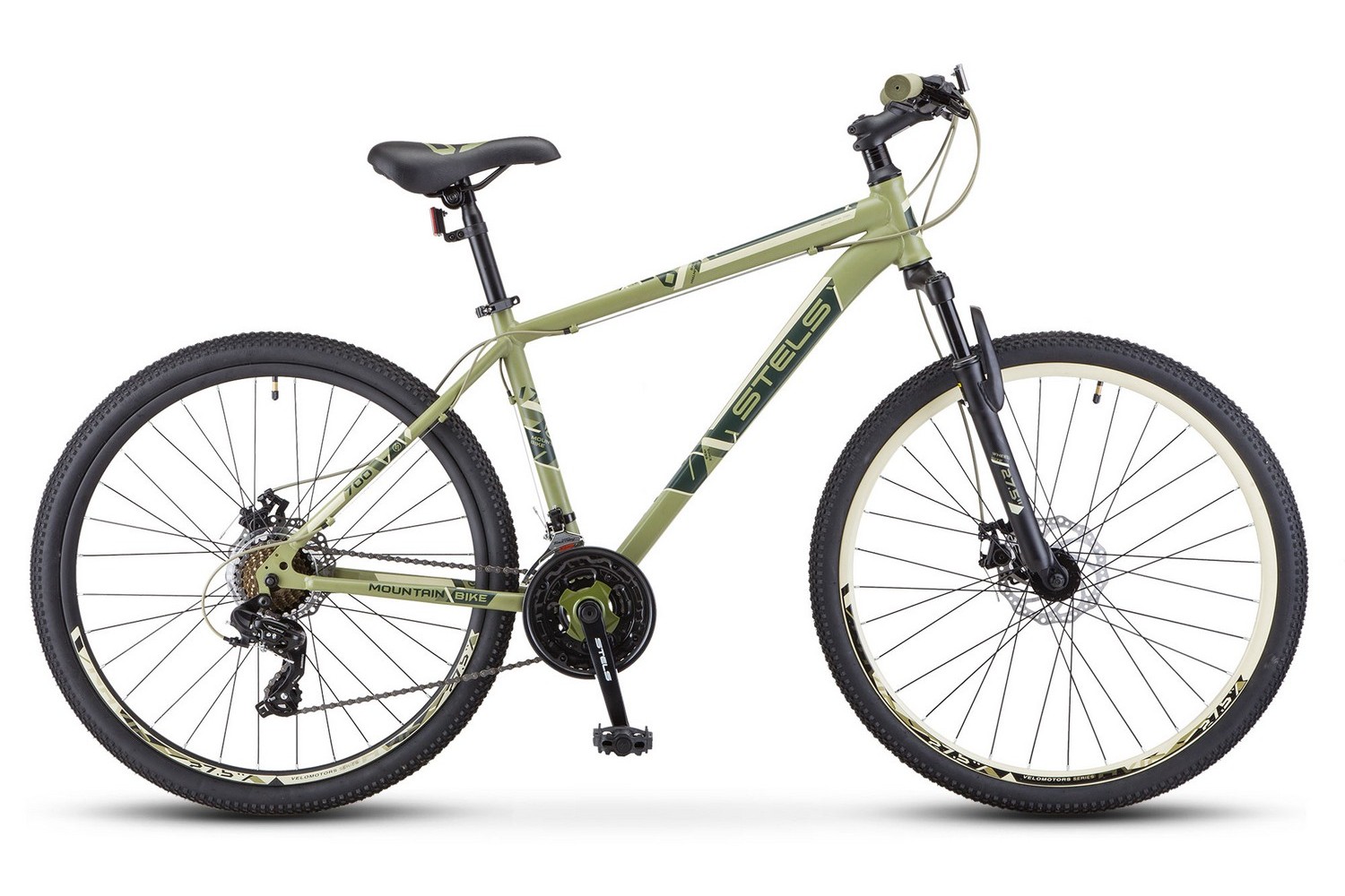 Горный велосипед Stels Navigator 700 MD 27.5 F020, год 2023, цвет Зеленый, ростовка 21