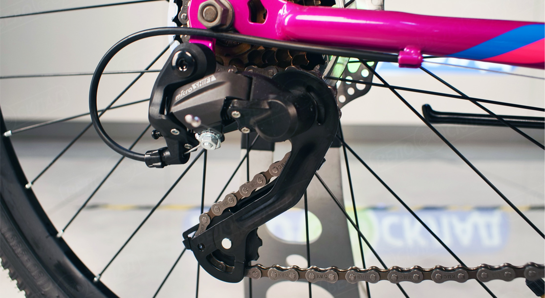 Женский велосипед Stels Miss 5000 MD V020, год 2023, цвет Фиолетовый-Розовый, ростовка 18