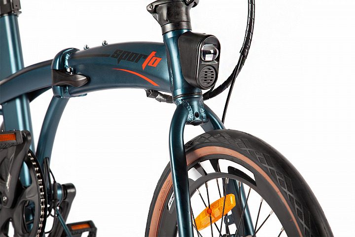 Электровелосипед Eltreco Sporto, год 2024, цвет Синий