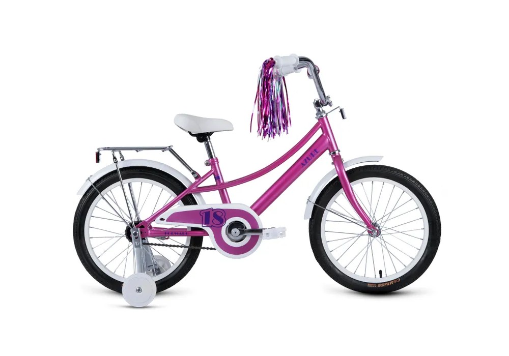 фото Детский велосипед forward azure 18, год 2023, цвет фиолетовый