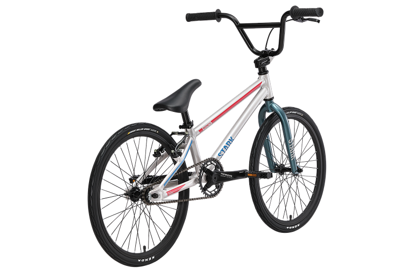 Экстремальный велосипед Stark Madness BMX Race, год 2024, цвет Серебристый-Красный, ростовка 9