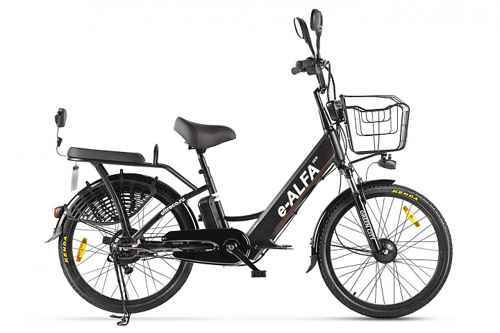 Электровелосипед Eltreco Green City e-Alfa New, год 2024, цвет Черный