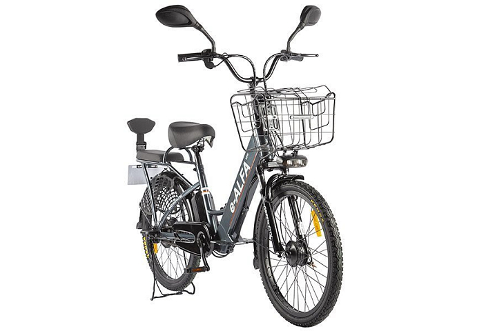 Электровелосипед Eltreco Green City e-Alfa New, год 2024, цвет Серебристый-Черный