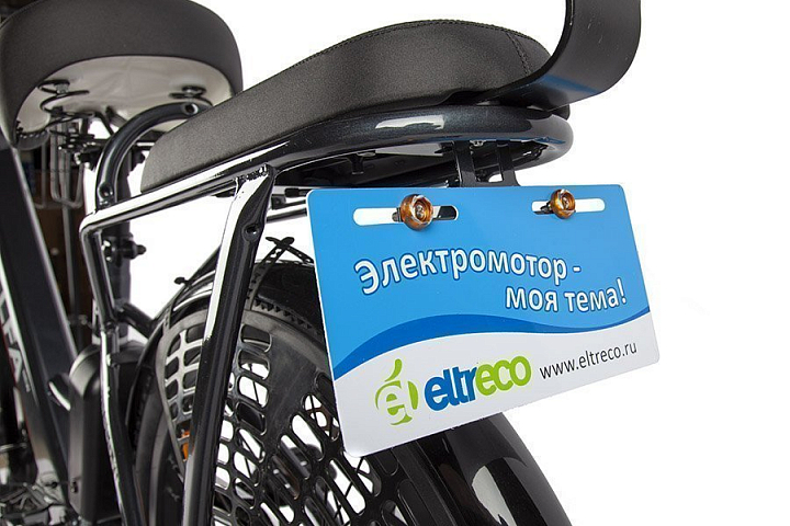 Электровелосипед Eltreco Green City e-Alfa New, год 2024, цвет Черный