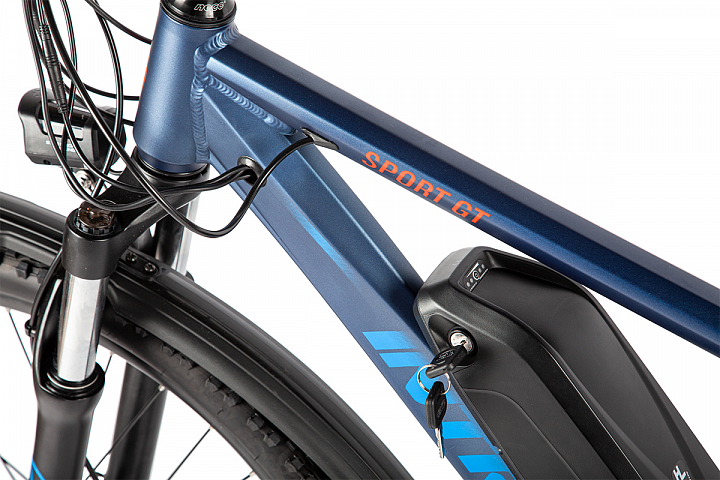 фото Электровелосипед eltreco intro sport gt, год 2024, цвет синий-красный