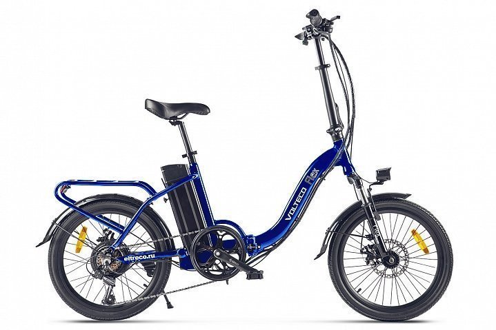 Электровелосипед Volteco Flex, год 2024, цвет Синий