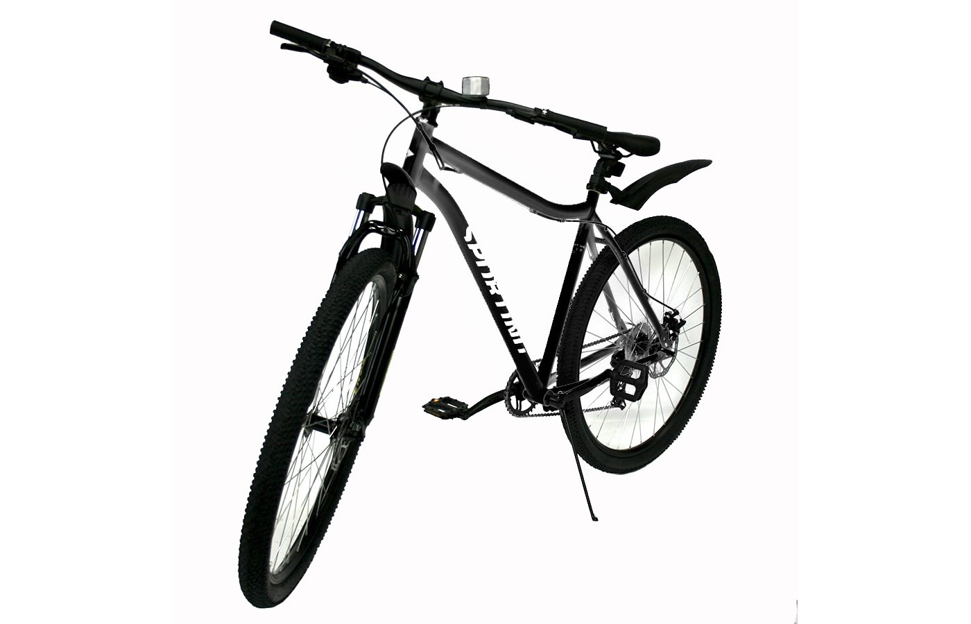 Горный велосипед Forward Sporting 29 2.1 D, год 2023, цвет Черный-Серебристый, ростовка 17