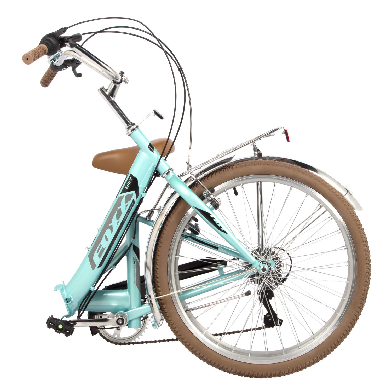 Подростковый велосипед Foxx Shift 6.V 24, год 2024, цвет Зеленый