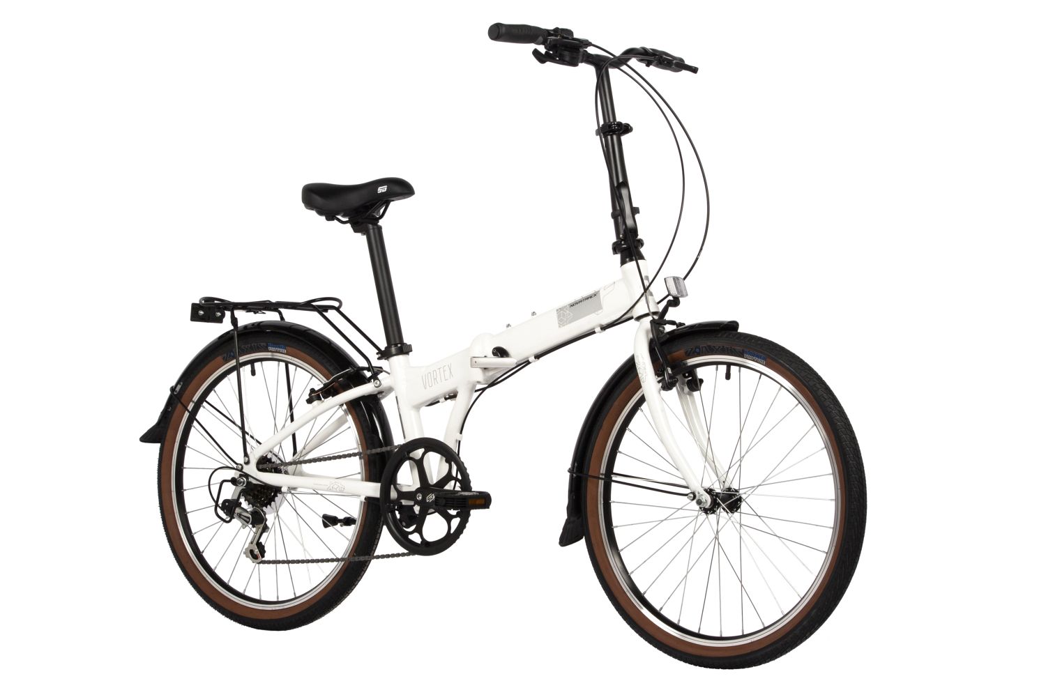 Складной велосипед Novatrack Vortex 6.V 24, год 2024, цвет Черный