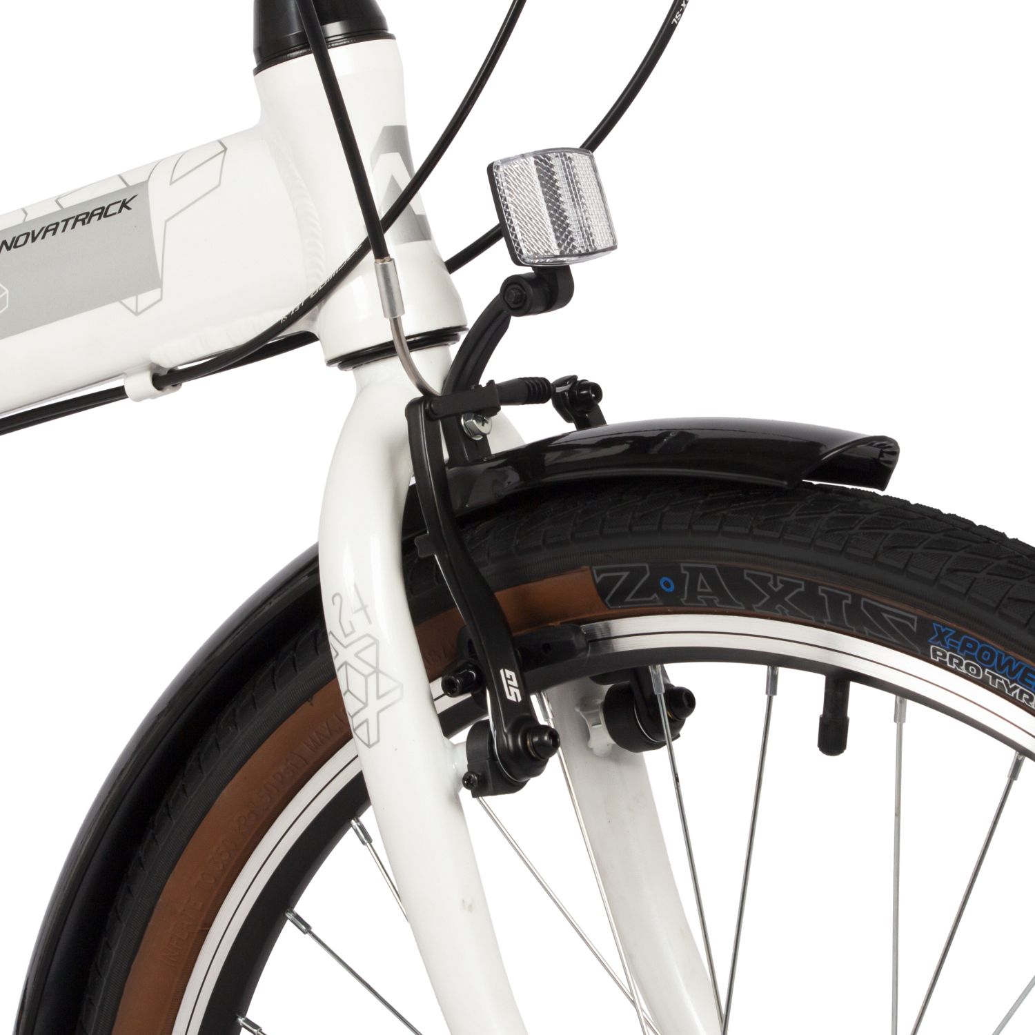 Складной велосипед Novatrack Vortex 6.V 24, год 2024, цвет Белый