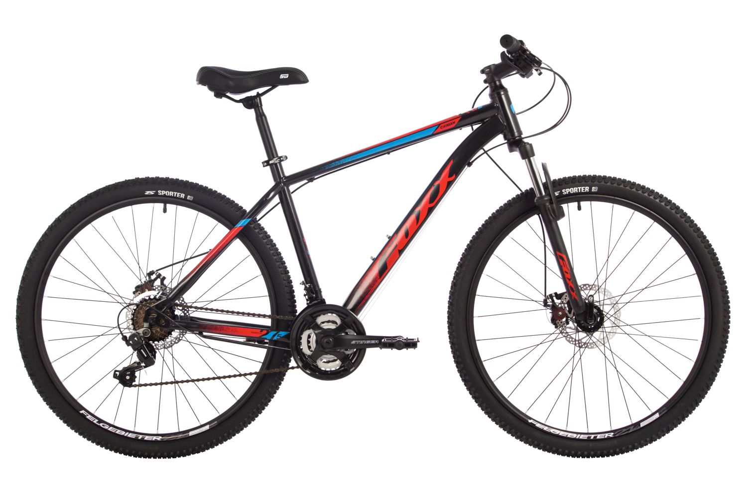 Горный велосипед Foxx Caiman 27.5, год 2024, цвет Черный, ростовка 20