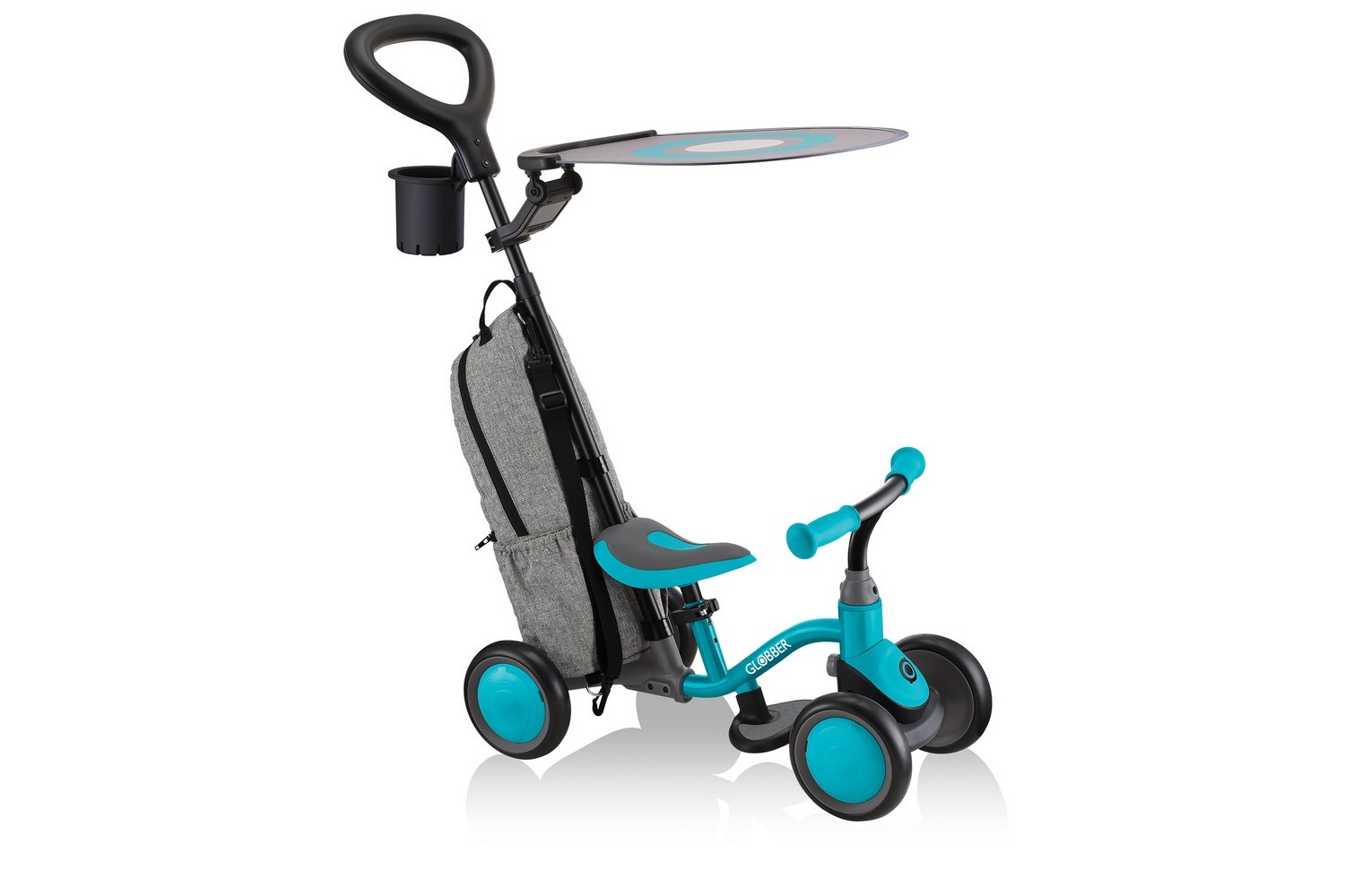 фото Детский велосипед globber learning bike 3in1 deluxe, год 2023, цвет зеленый-голубой