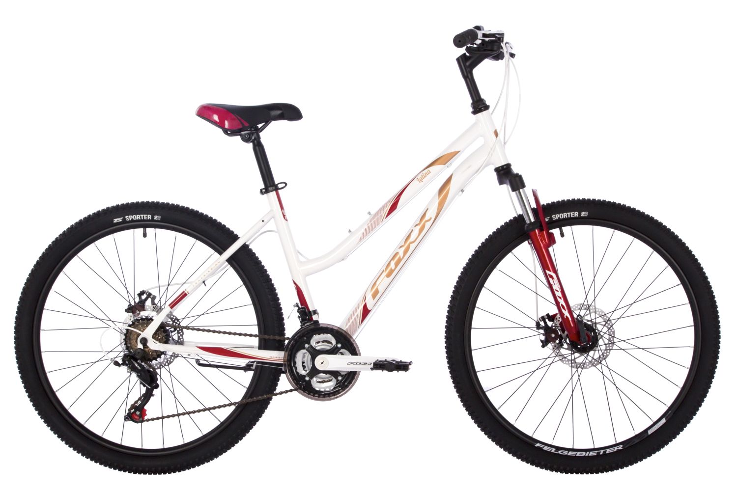 Женский велосипед Foxx Latina 26, год 2024, цвет Белый, ростовка 19