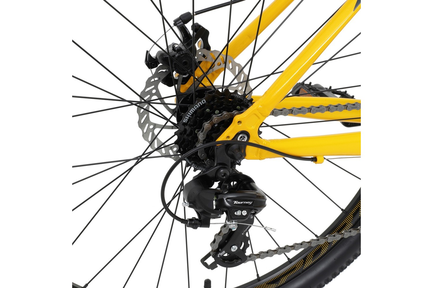 Горный велосипед Welt Raven 1.0 D 27, год 2024, цвет Желтый, ростовка 16