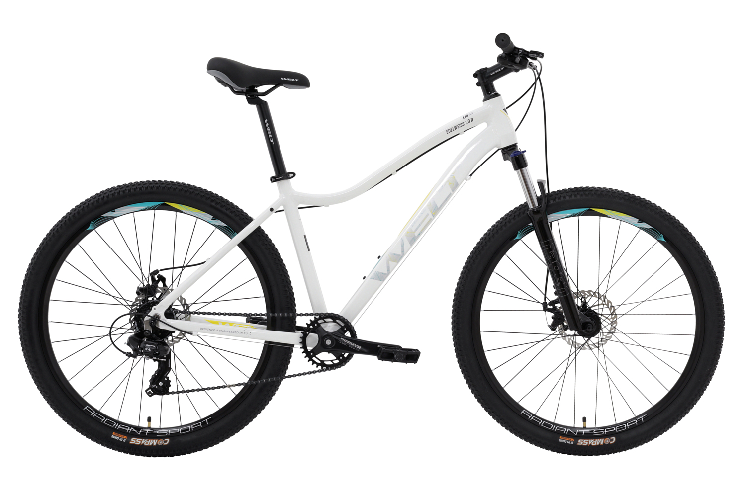 Женский велосипед Welt Edelweiss 1.0 D 27, год 2024, цвет Белый, ростовка 15.5