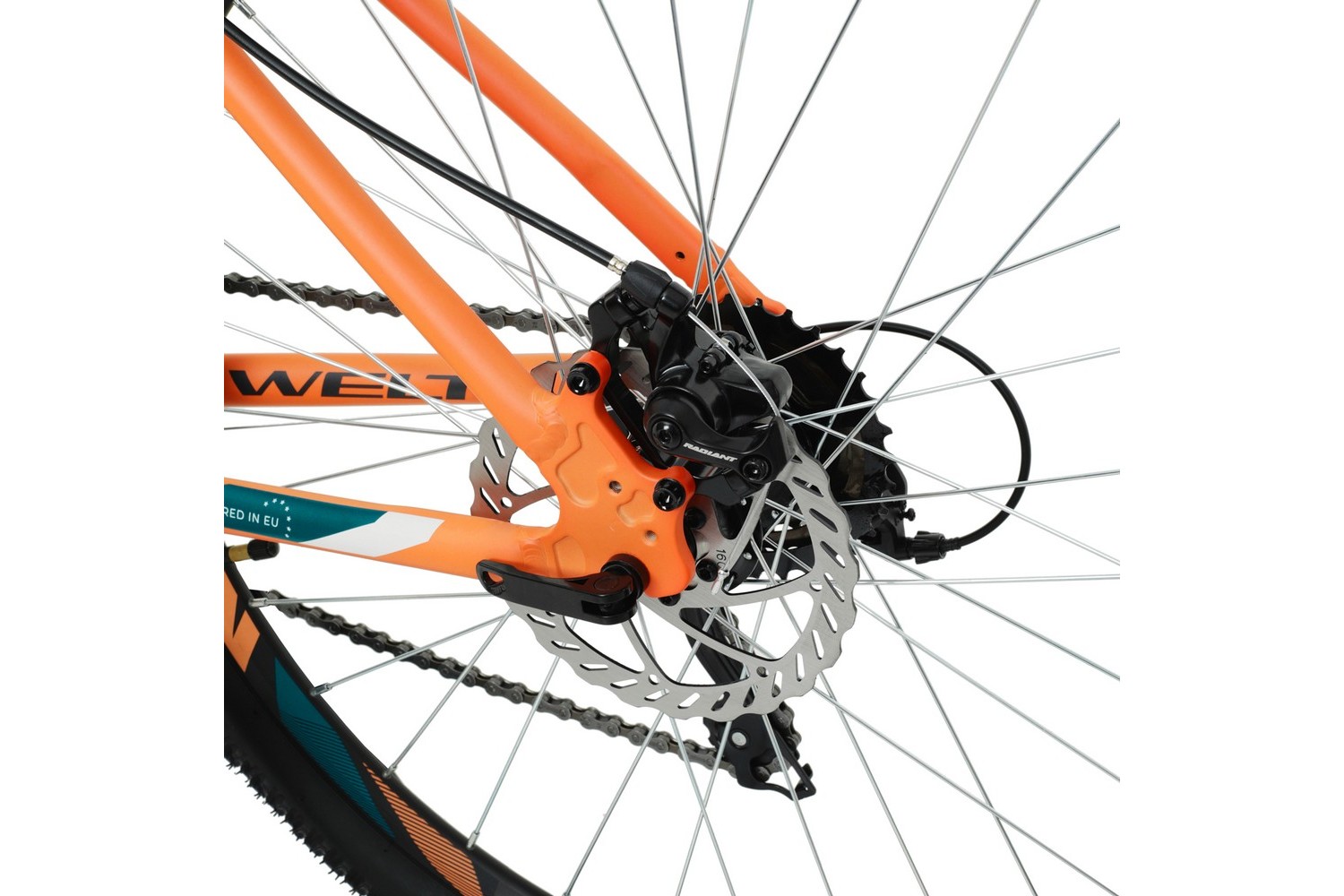 Женский велосипед Welt Floxy 1.0 D 26, год 2024, цвет Оранжевый, ростовка 15