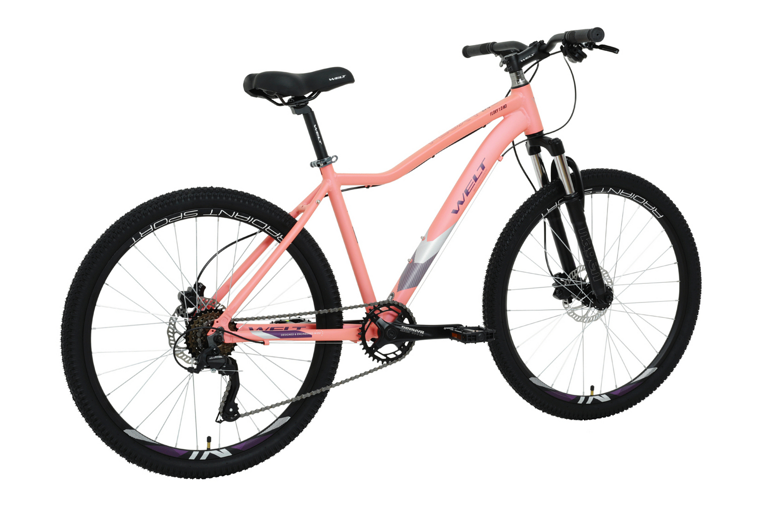 Женский велосипед Welt Floxy 1.0 HD 26, год 2024, цвет Зеленый, ростовка 17