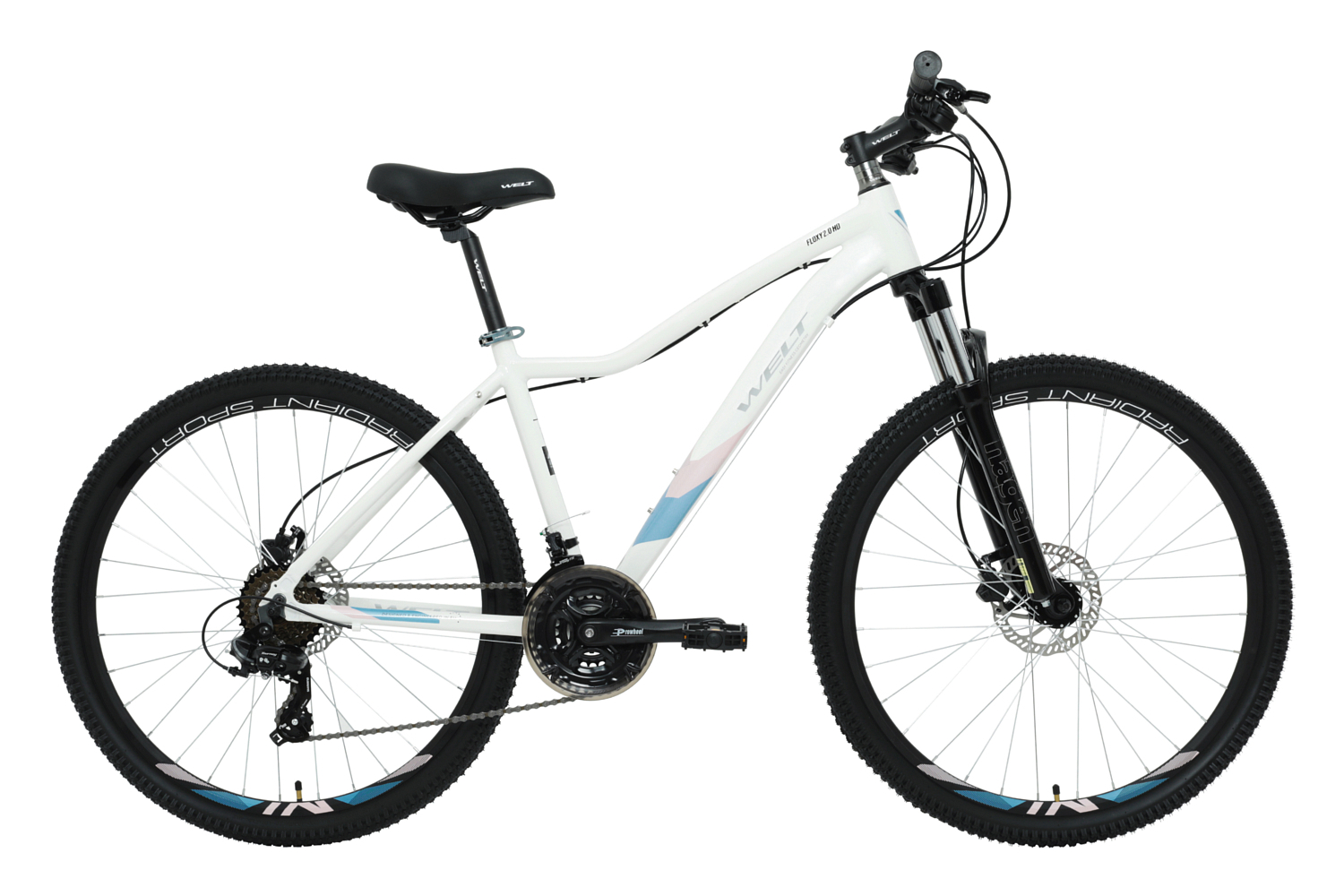 Женский велосипед Welt Floxy 2.0 HD 27, год 2024, цвет Белый, ростовка 15