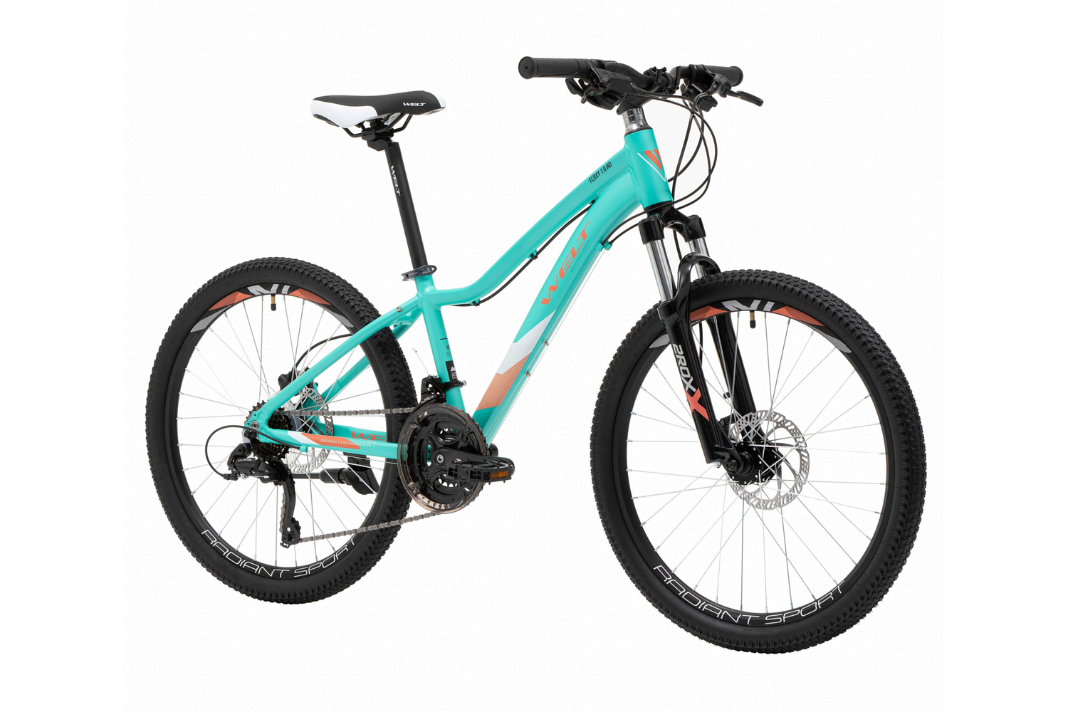 Подростковый велосипед Welt Floxy 1.0 HD 24, год 2024, цвет Зеленый, ростовка 13