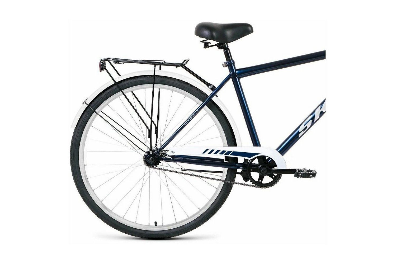 Дорожный велосипед Skif City 28 High, год 2022, цвет Синий-Серебристый