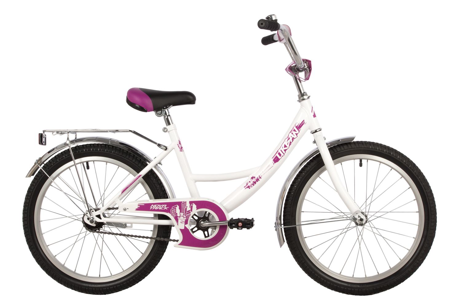 Детский велосипед Novatrack Urban 20, год 2022, цвет Белый