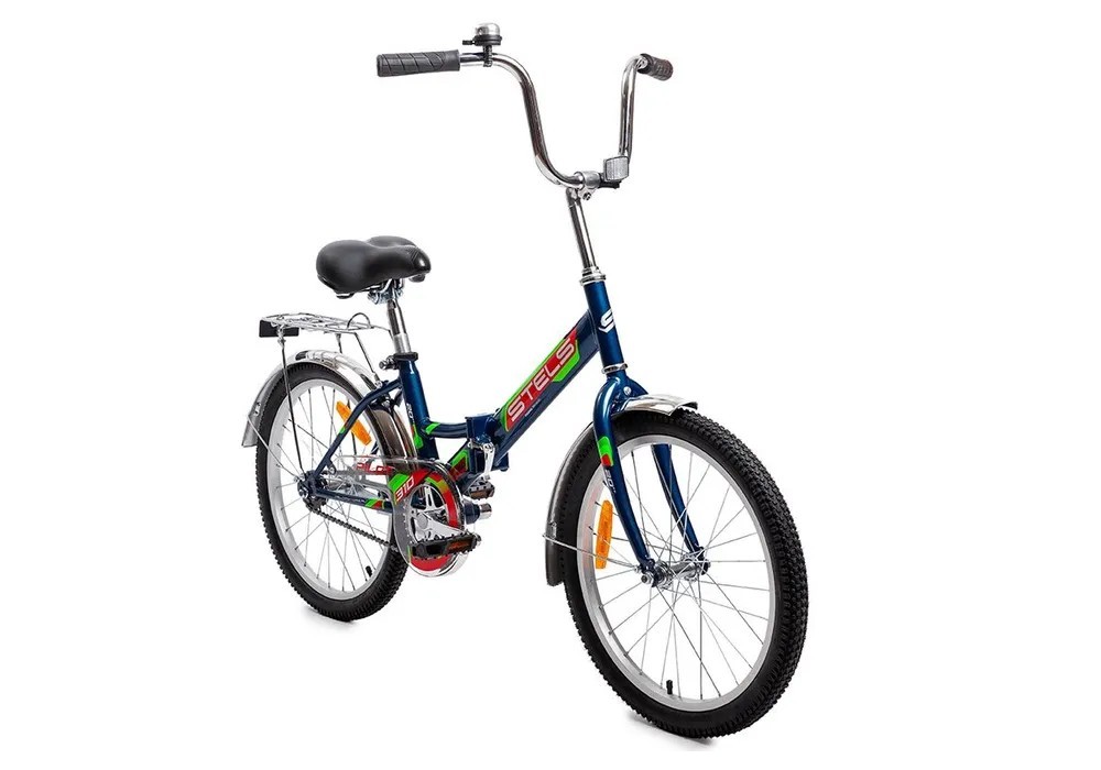 Складной велосипед Stels Pilot 310 C 20 Z010, год 2023, цвет Синий-Зеленый, ростовка 13
