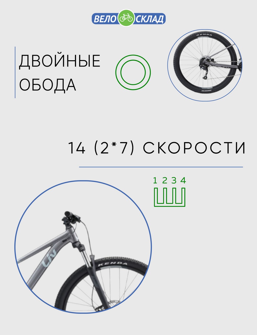 Женский велосипед Giant Tempt 2 27.5, год 2022, цвет Серебристый, ростовка 14.5