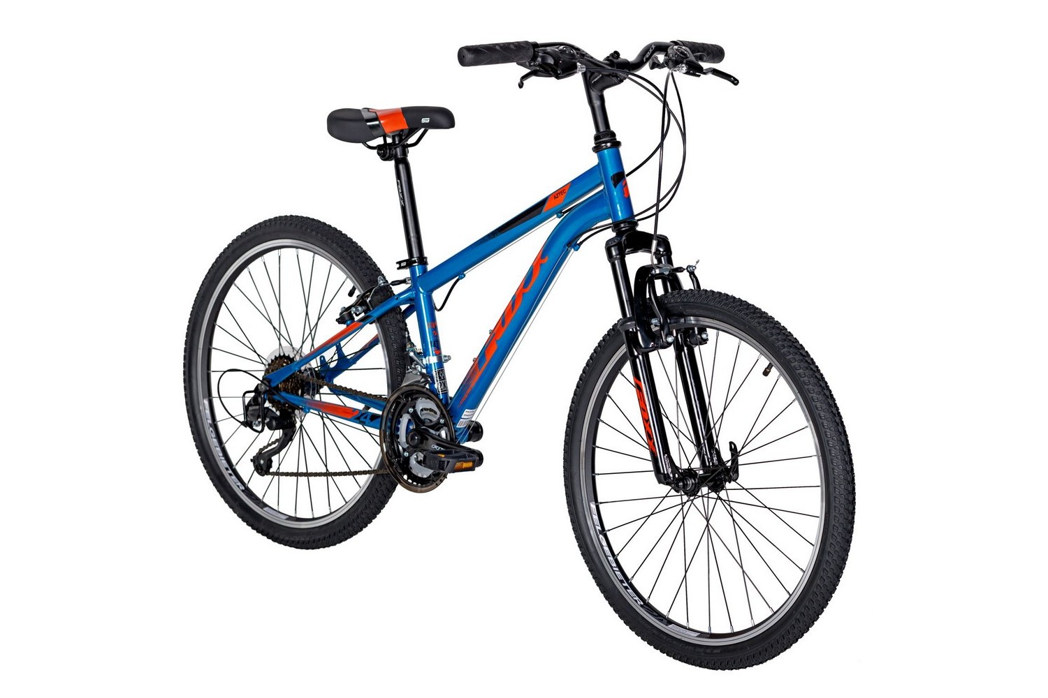Подростковый велосипед Foxx Aztec 24, год 2024, цвет Синий, ростовка 12