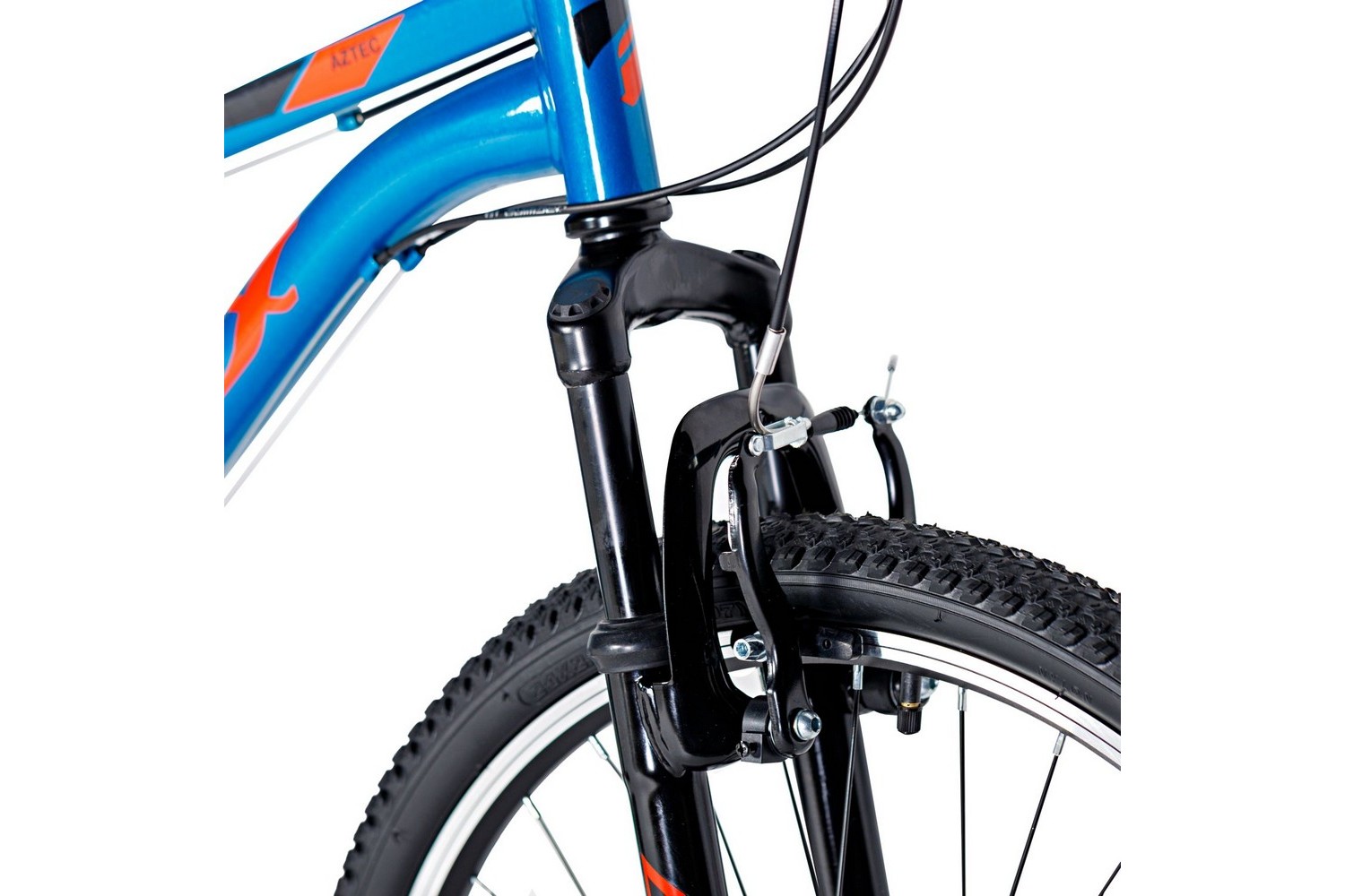 Подростковый велосипед Foxx Aztec 24, год 2024, цвет Синий, ростовка 12