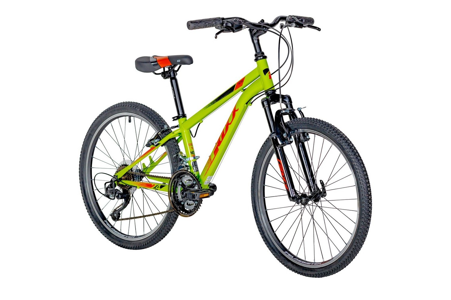 Подростковый велосипед Foxx Aztec 24, год 2024, цвет Зеленый, ростовка 12
